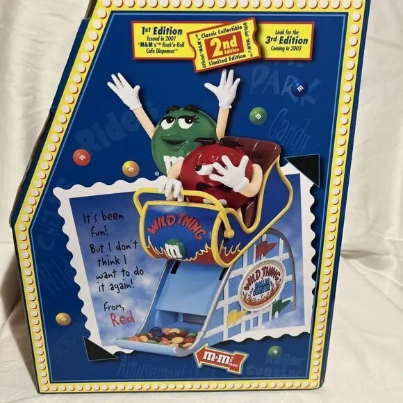 M&M's Wild Thing Roller Coaster Candy Dispenser Brand New In Box Limited Edition - Picture 8 of 13